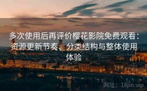 多次使用后再评价樱花影院免费观看：资源更新节奏、分类结构与整体使用体验