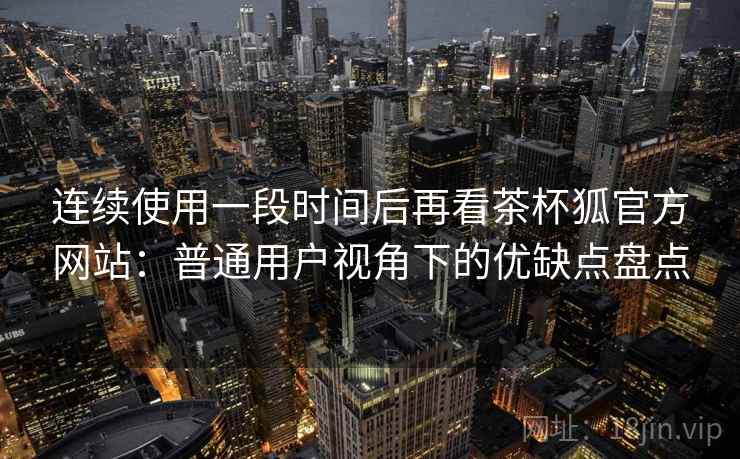 连续使用一段时间后再看茶杯狐官方网站：普通用户视角下的优缺点盘点  第2张